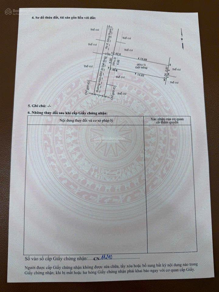 Bán lô đất thổ cư kdc hxh đường đặng thúc vịnh