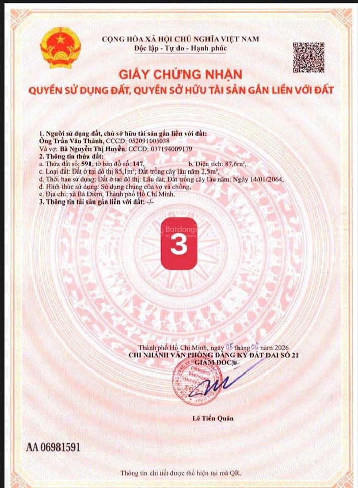 Đất thổ cư kdc hiện hữu hxh 8m đường trương thị như  giá tốt