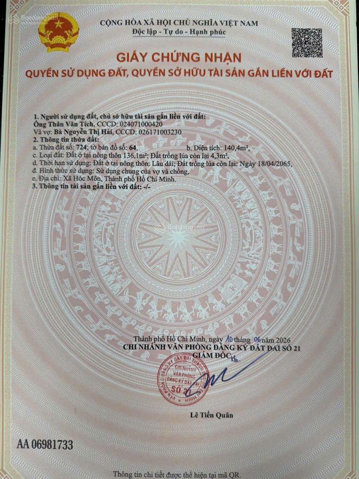 Đất thổ cư kdc hxh 8m đường đặng thị thanh  giá tốt