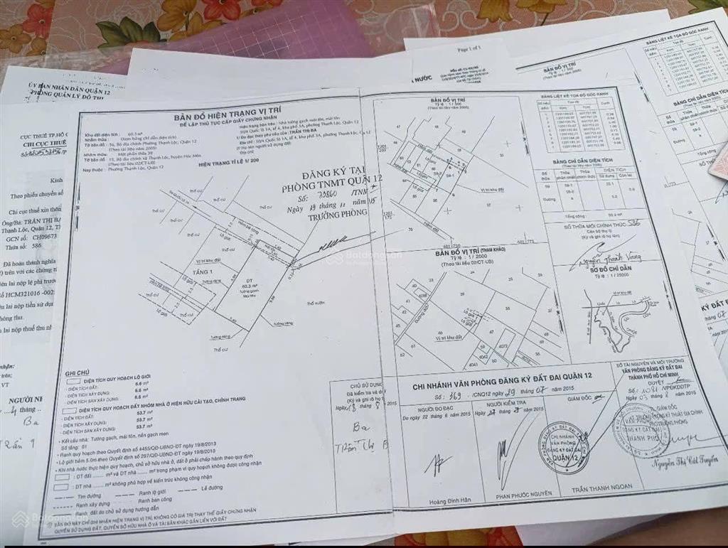 Nhà sổ hồng riêng kdc hxh 4m phường thạnh lộc, quận 12 (cũ)  giá tốt