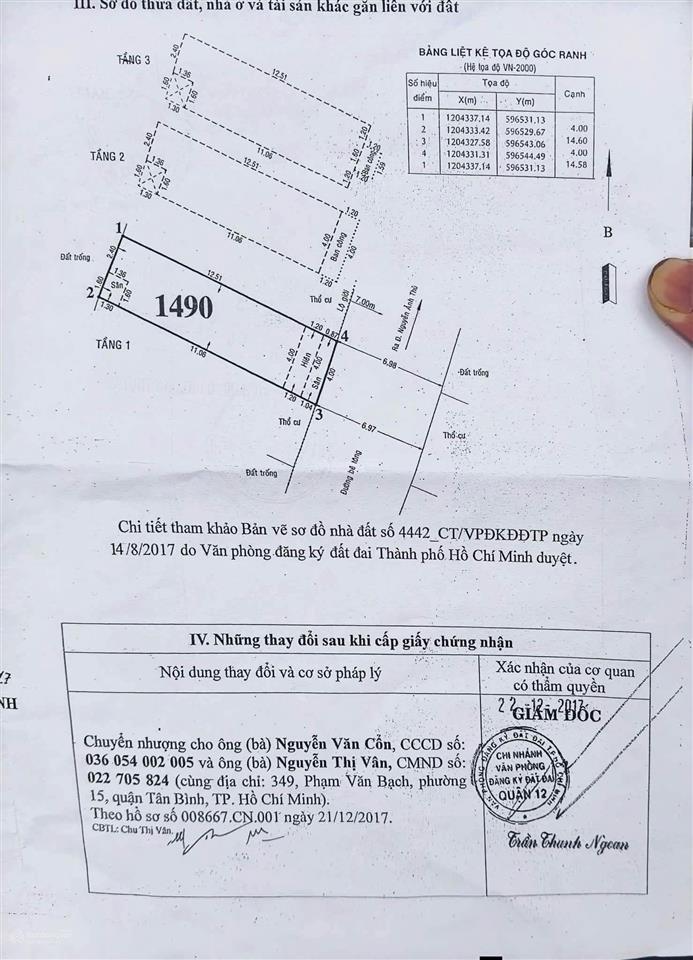 Bán nhà riêng, bùi văn ngữ, 4,95 tỷ, 58,3 m2, 4pn, 5wc
