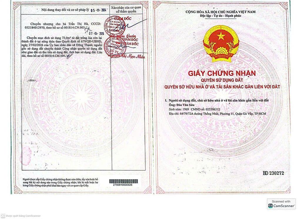 Đất thổ cư kdc hxh đường đông thạnh 42, đông thạnh  giá tốt
