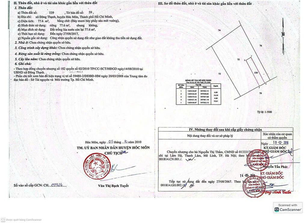 Đất thổ cư kdc hxh đường đông thạnh 42, đông thạnh  giá tốt