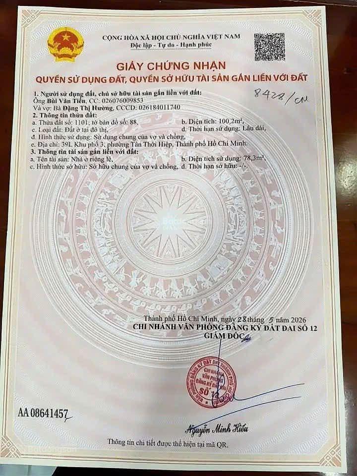 Nhà mặt tiền hiệp thành  quận 12  giá tốt.