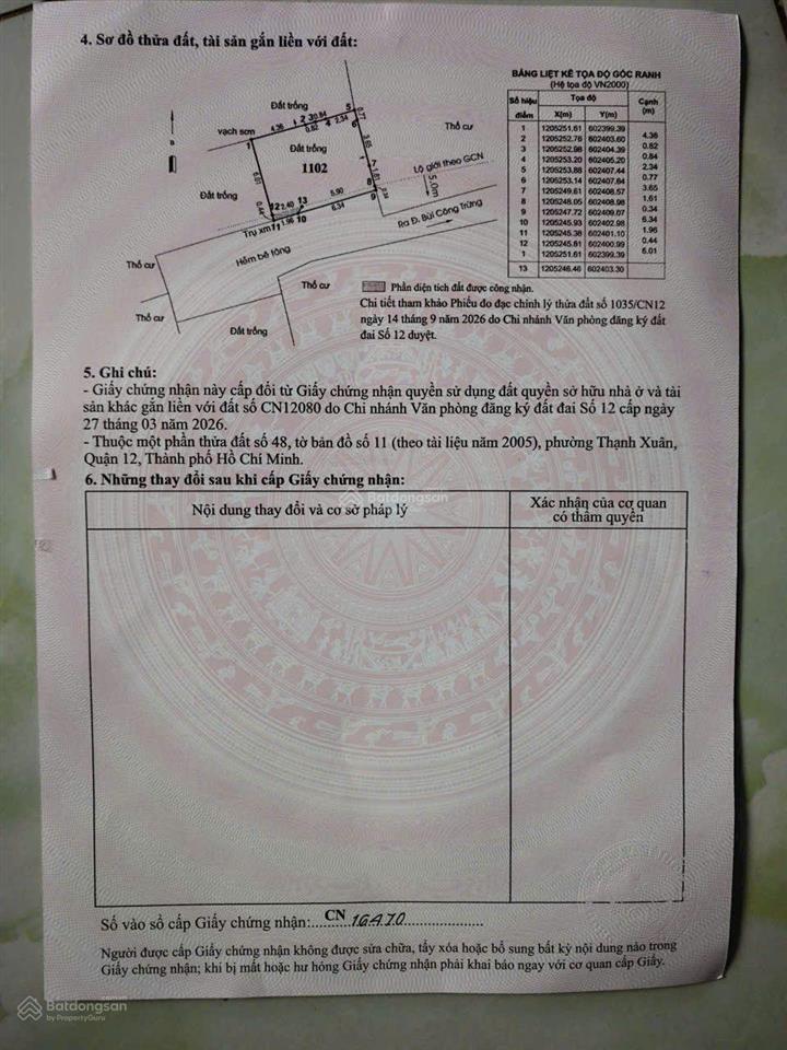 Đất thổ cư kdc hiện hữu cách chợ đường 30m. cách hà huy giáp 20m