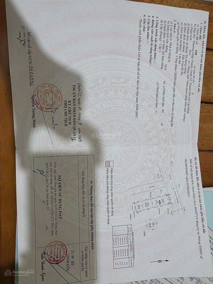 Nhà sổ hồng riêng kdc hxh 6m đường lê văn khương  giá tốt