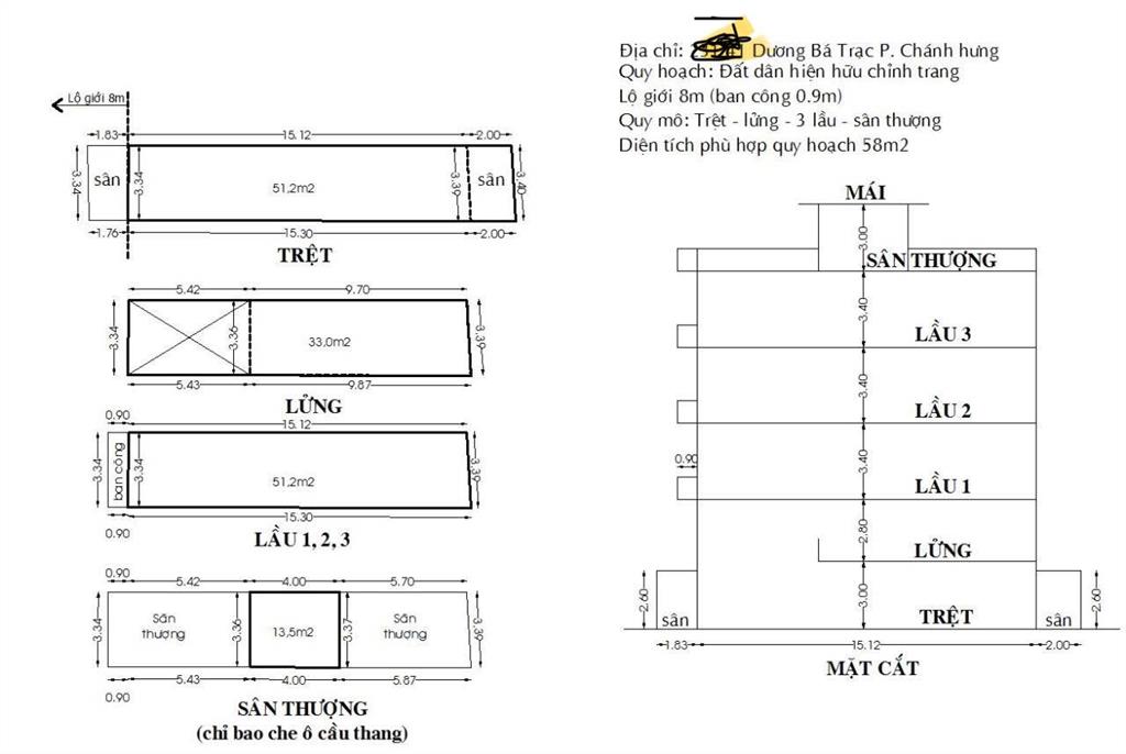 Đầu tư  chỉ 6.8 tỷ  dt 65m2  hẻm xe tải thông  ngang 3.4 dài 19  dương bá trạc  p.01  quận 8