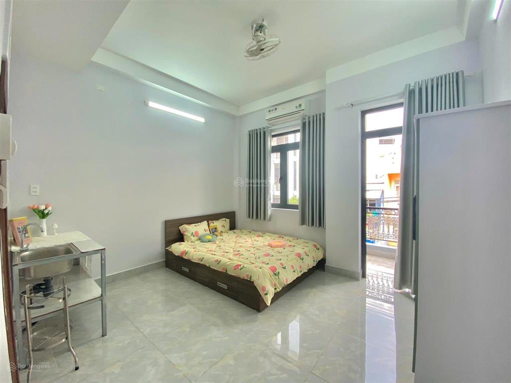 Cho thuê studio mới xây ban công riêng, full nội thất như hình, nguyễn văn săng