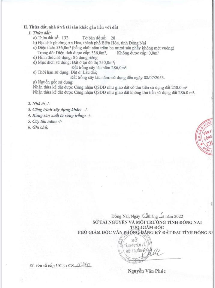 Ngân hàng chào bán nhà tại p. an hoà, tp. biên hoà, đồng nai