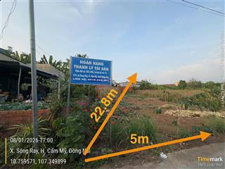 113.7m2 đất ont tại trung tâm xã sông ray, cẩm mỹ, đồng nai