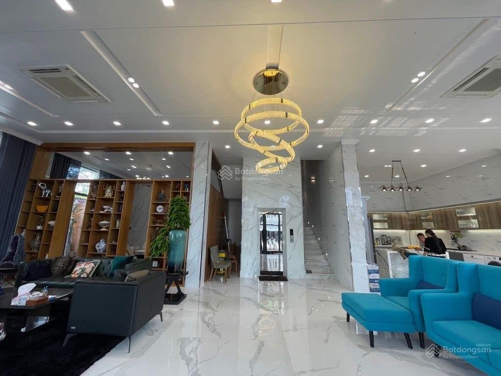 Quá khủng (267m2) ngang 17m căn góc 2 mặt tiền siêu biệt thự 4tầng lovera khang điền bình chánh.