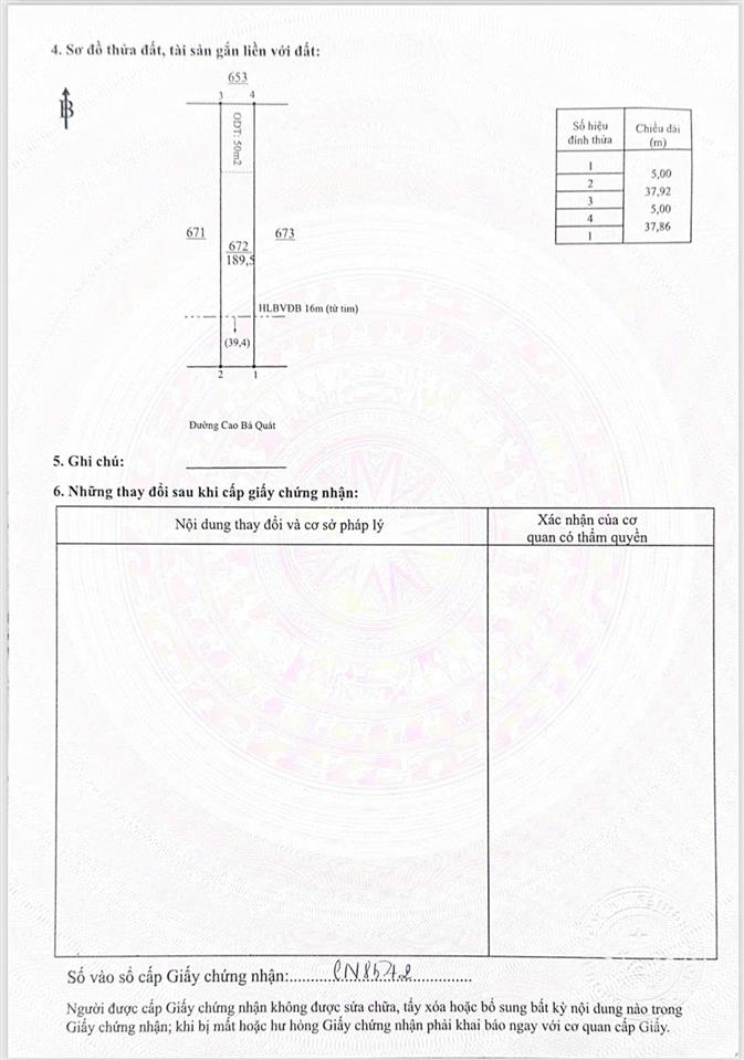 Đất trung tâm phường chơn thành  chỉ 685 triệu/190m