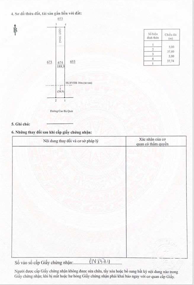 Mua vào lời ngay 200tr, đất mặt tiền đường 32m