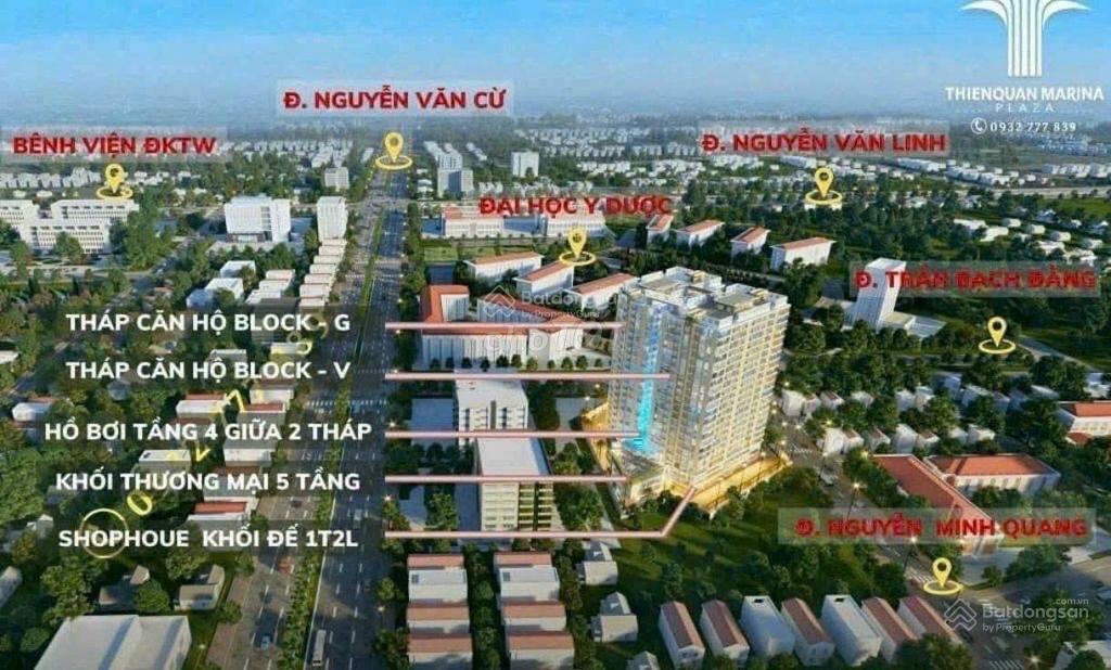 Chính chủ bán căn hộ 60m²  2pn  1 tỷ 939 thiên quân marina cần thơ