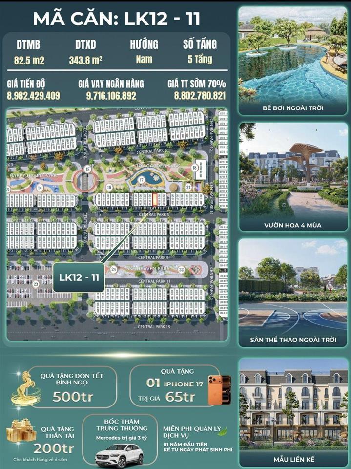 Liền kề hoàng huy green river 90m2 giá chỉ 7,14 tỷ mặt đường 9c, ck và quà tặng lên đến hơn 2 tỷ