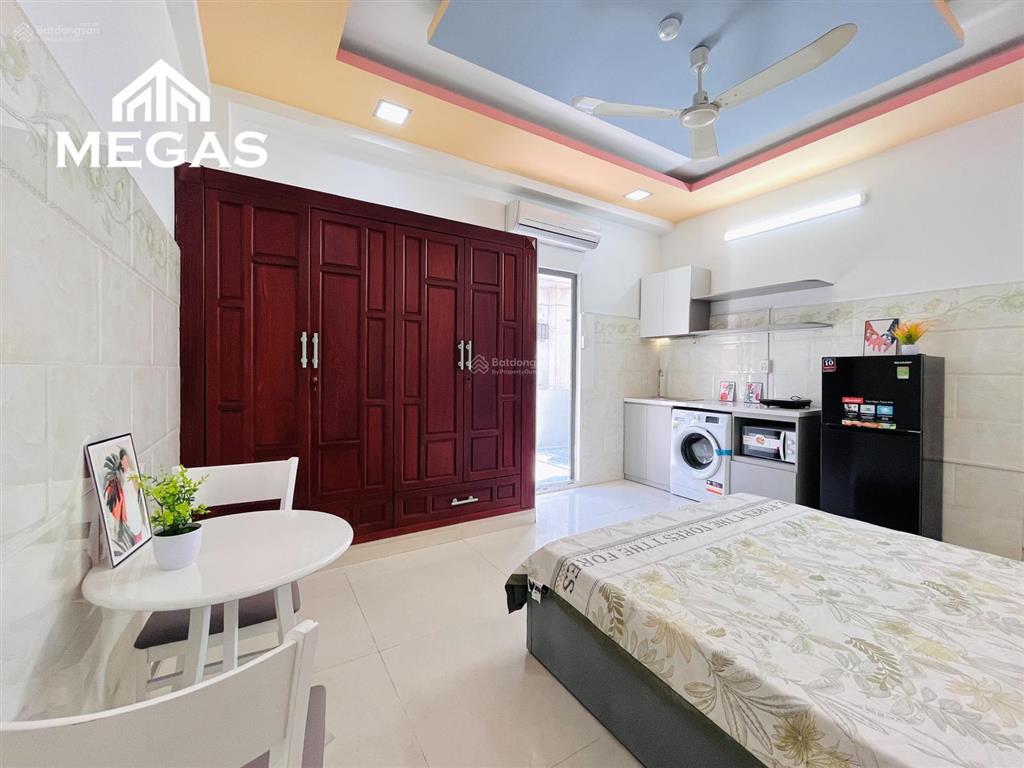Cho thuê căn hộ mini  full nội thất ban công mới 100%  tiện nghi q6  vòng xoay phú lâm