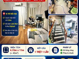 Sát mặt tiền nguyễn văn lượng  45m2 giá 4.85 tỷ, đối diện lotte mart!