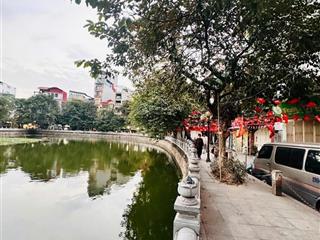 Bán nhà mặt phố khương thượng đống đa view hồ ô tô đỗ cửa vào nhà dt74m 4 tầng mt 5,6m giá 28 tỷ