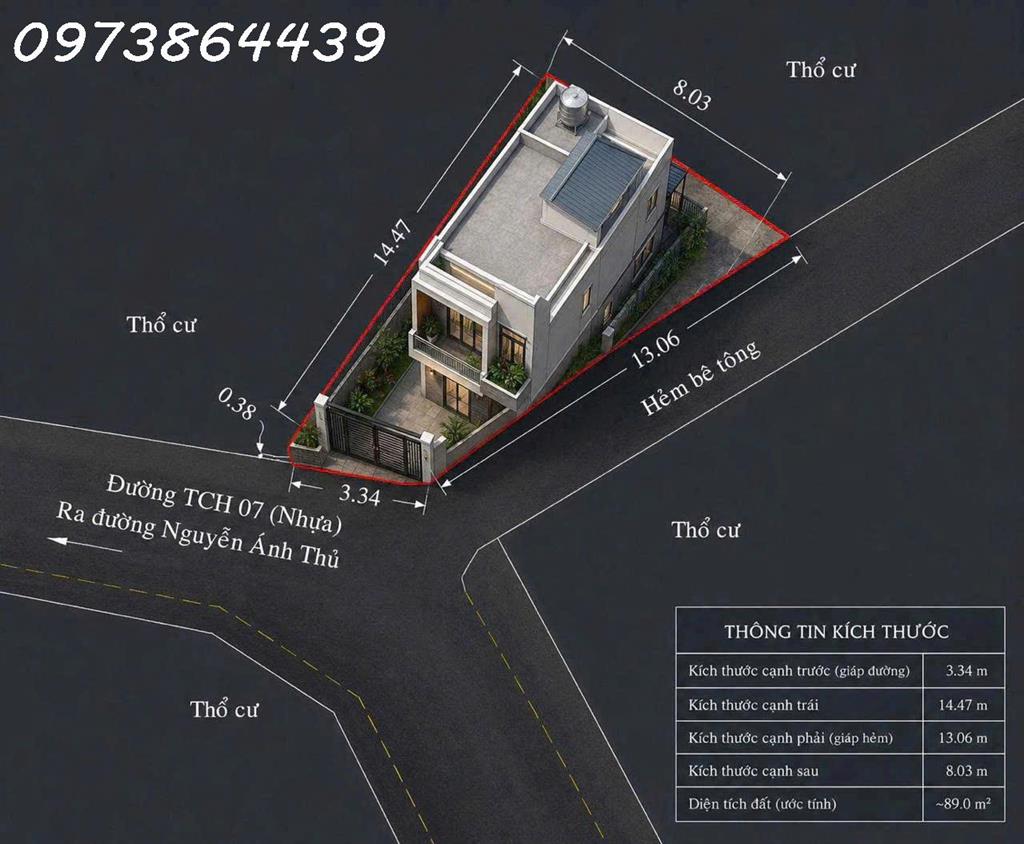 ĐẤTLÔ GÓC  MẶT TIỀN 12M – NỞ HẬU ĐẸP –89M2 - TÂN CHÁNH HIỆP, Q.12- GIÁ CHỈ 3,78 TỶ