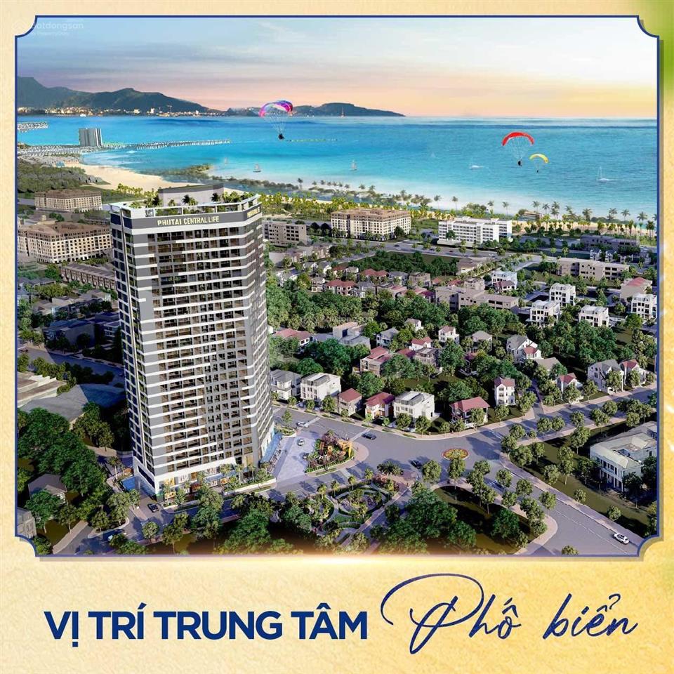 Bán căn hộ 2pn view biển, trung tâm thành phố  tặng full nội thất gỗ cao cấp  htls 12 tháng 0%