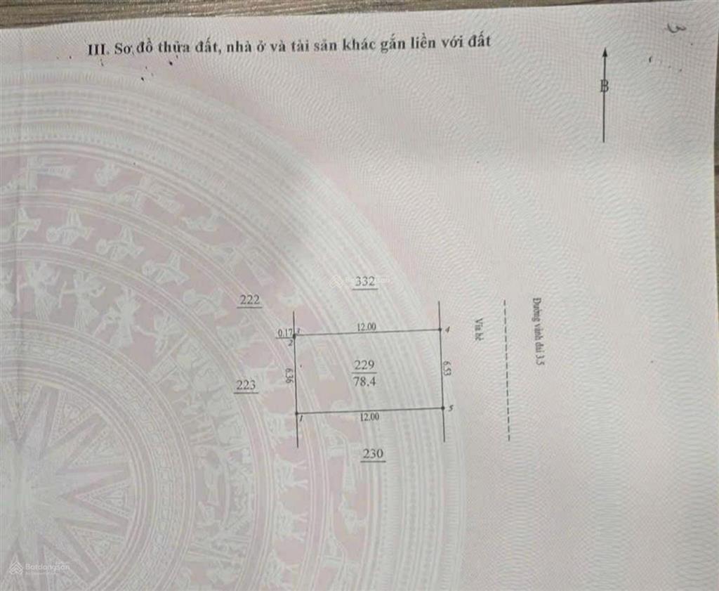 Đất mặt phố vành đai 3.5  79m2  mặt tiền 6.5m  kinh doanh đỉnh  chỉ 20 tỷ