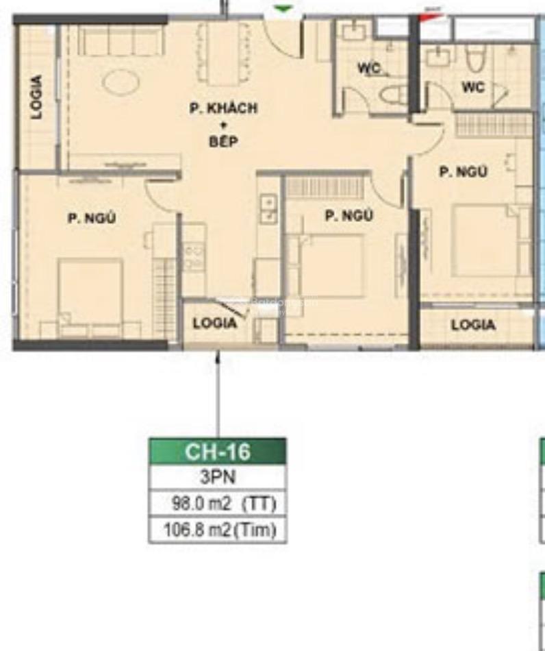 Căn hộ cc 3pn giá cực chất 5,95 tỷ, 98m2 ở the london  vinhomes ocean park, gia lâm, hà nội