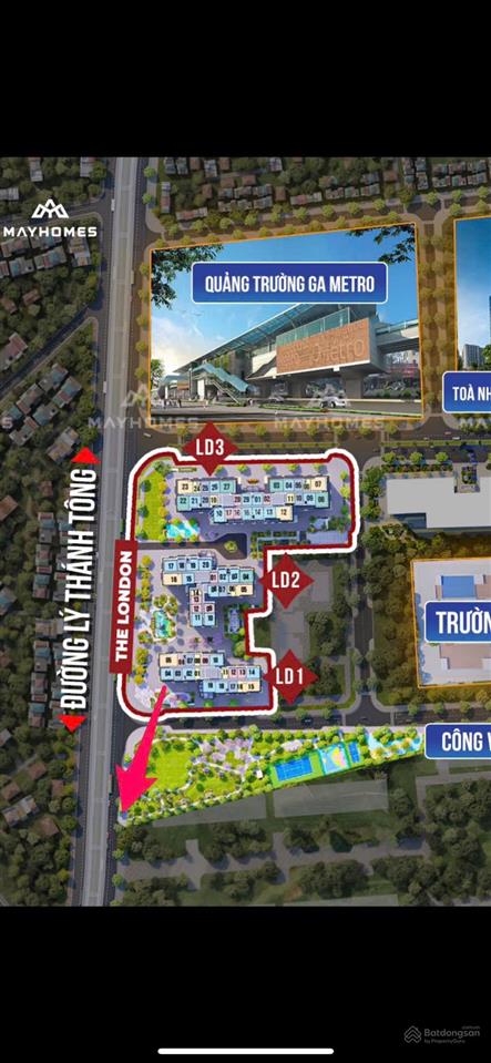 Bán gấp căn hộ 2pn, 2wc tại the london  vinhomes ocean park, 3,65 tỷ, 64m2