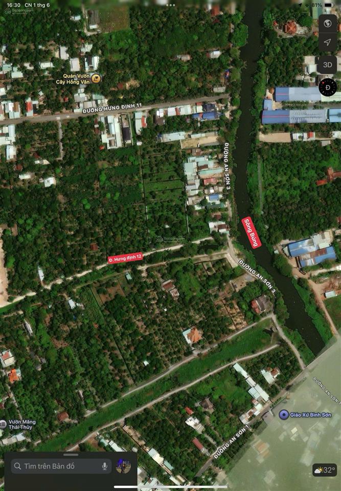Bán đất vườn tại đường hưng định 12, thuận an, bình dương (cũ)