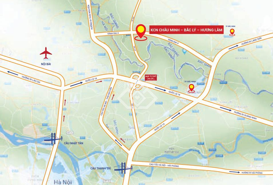 Trực tiếp từ cđt mở bán 7000m2 đất công nghiệp kcn châu minh, bắc giang  giá tốt nhất