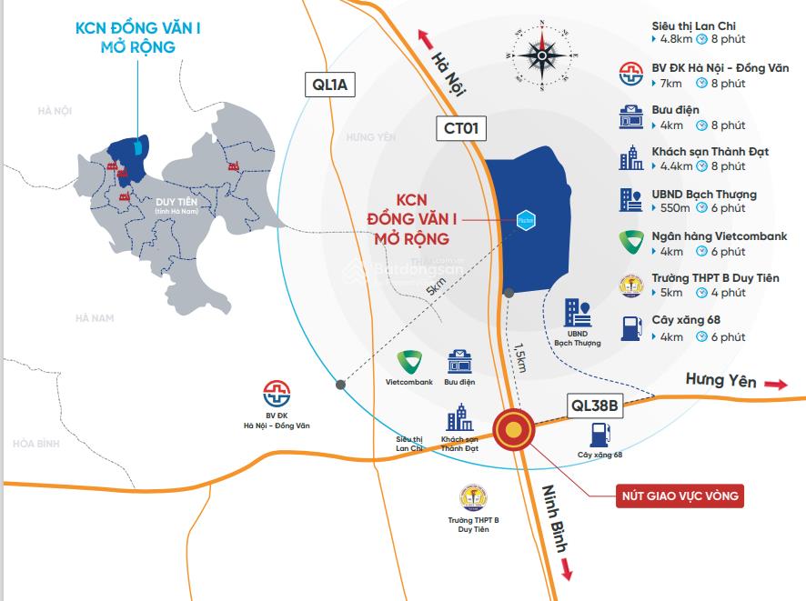 Cần chuyển nhượng gấp lô đất 3.000m2 tại kcn đồng văn 1 mở rộng, hà nam  đã có sổ đỏ,bàn giao ngay