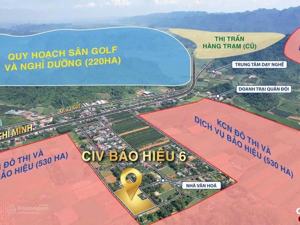 Chính chủ cần bán lô đất nằm đối diện quy hoạch cụm công nghiệp đô thị và dịch vụ bảo hiệu 530ha