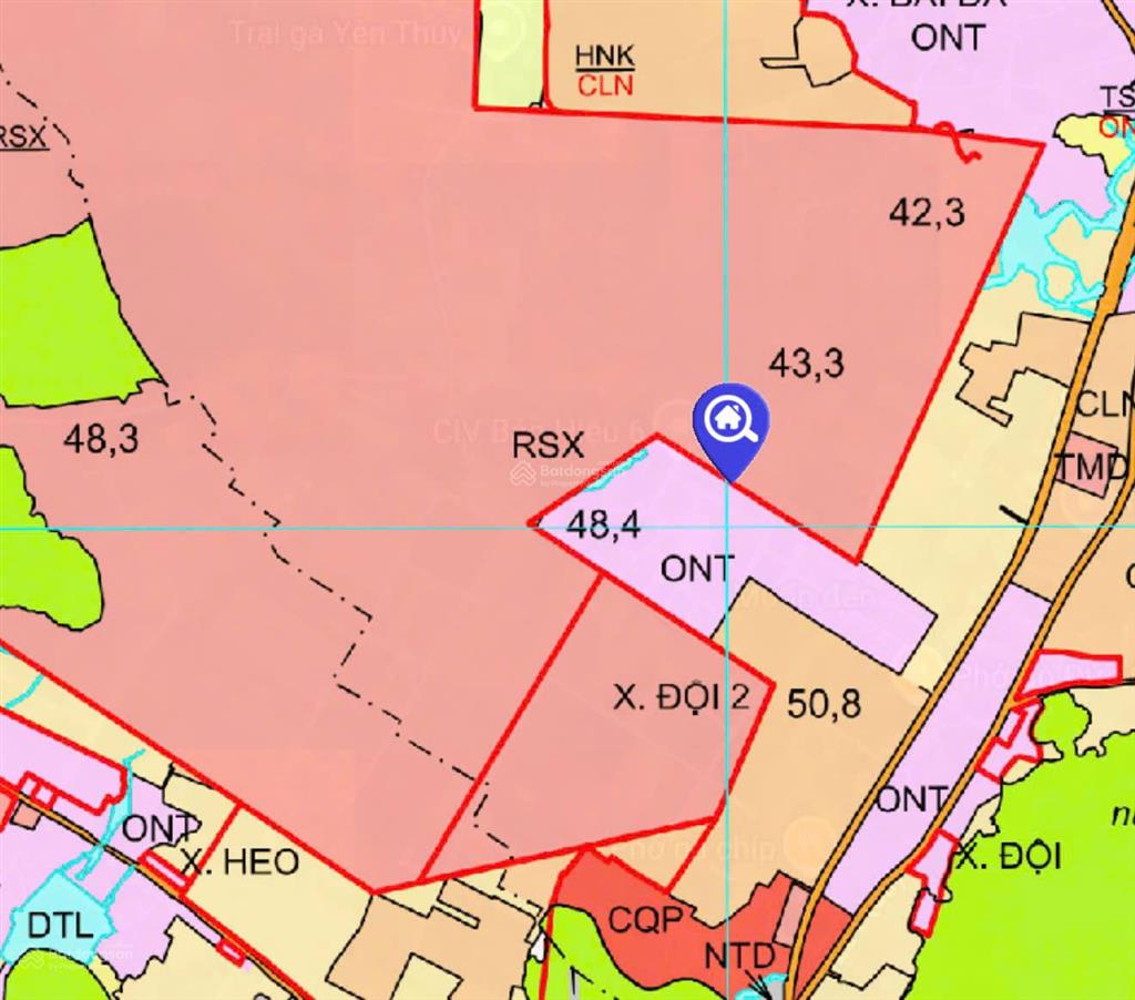 Chính chủ cần bán lô đất nằm đối diện quy hoạch cụm công nghiệp đô thị và dịch vụ bảo hiệu 530ha