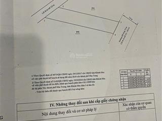 Bán 2 lô đất full thổ cư liền kề 2 mặt tiền  xã vĩnh hiệp, tp nha trang (hẻm 707 đường 23/10)