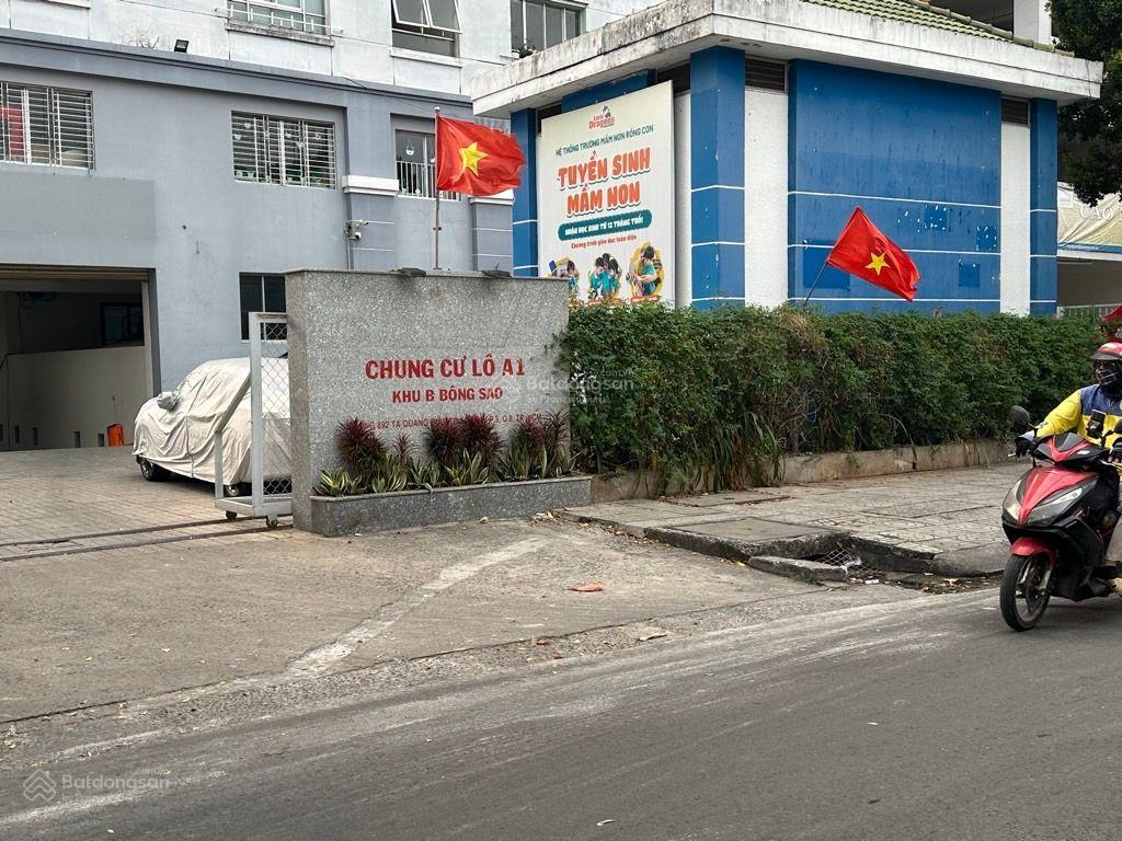 Căn hộ chung cư bông sao 2pn, 60m2, p5, q8. tầng thấp, thang máy, còn mới, vào ở ngay. 3,2 tỷ (tl)