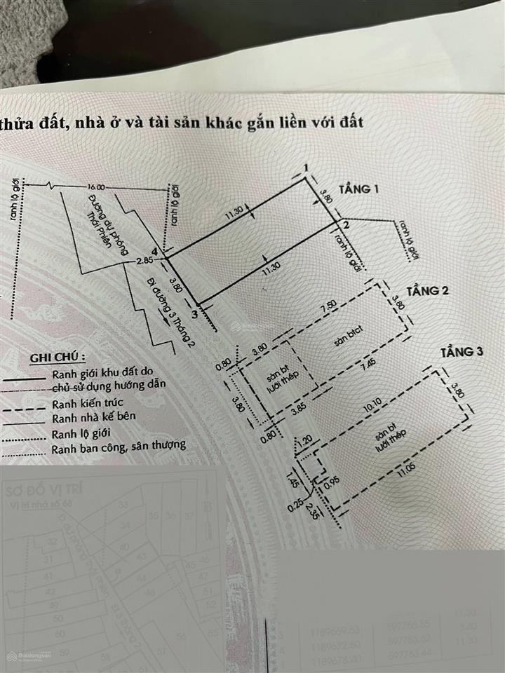 Nhà 3 tầng mặt tiền thái phiên thông 3/2, shr, không bị 1 phân lộ giới cực hiếm, mà chưa tới 6 tỷ