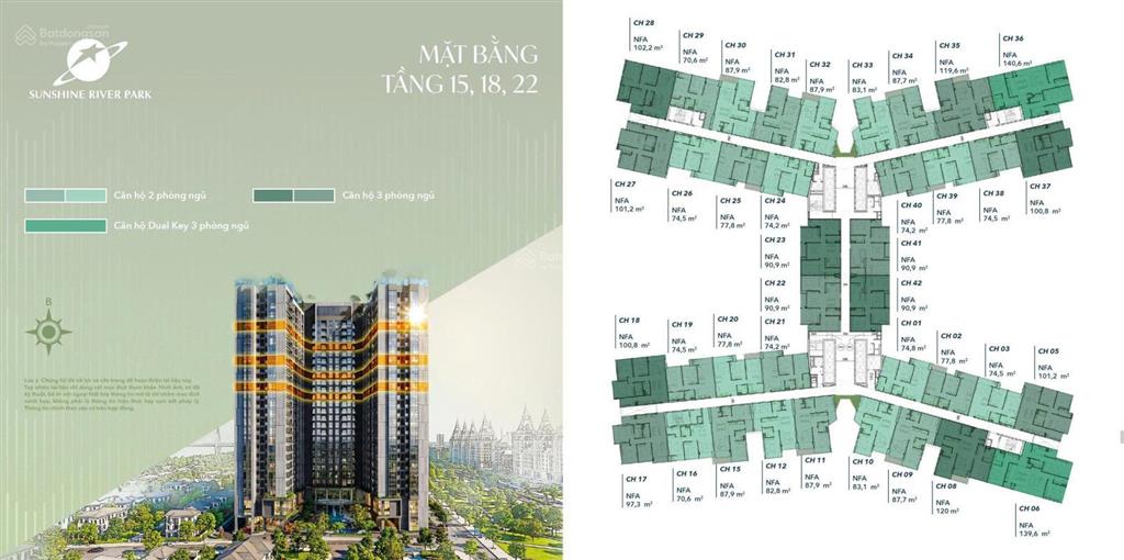 Chính thức nhận booking sunshine river park tọa độ vàng ven sông hồng phủ kính low  e sang trọng!