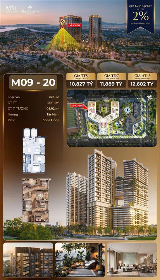 Cần bán gấp căn 3n 100m2 view sông hồng