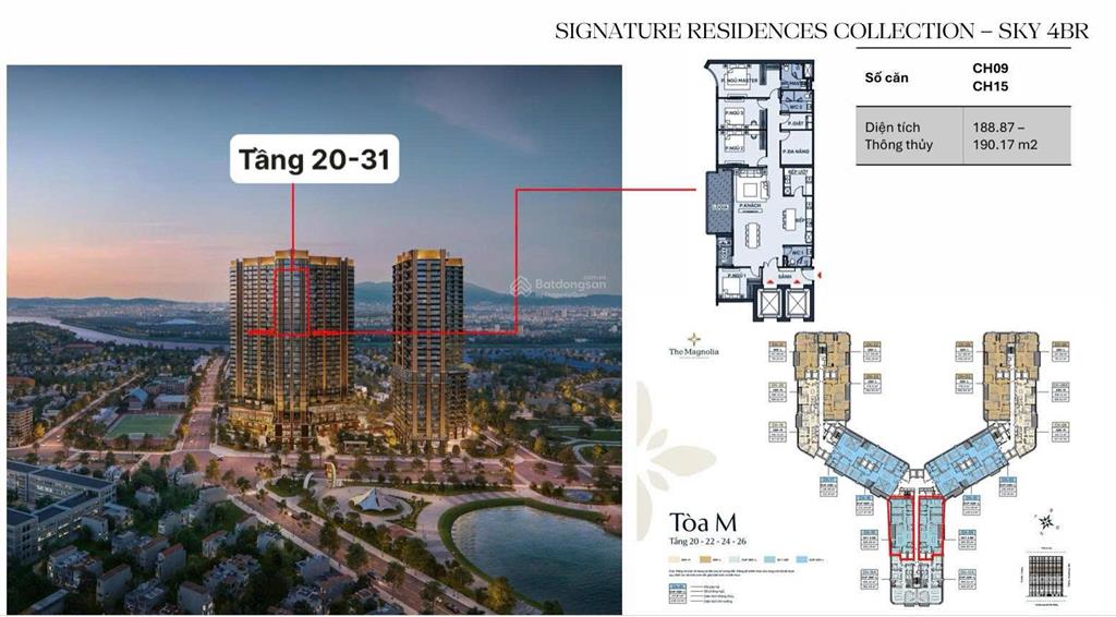 Cần bán gấp căn 4pn 188190m2 view công viên ngọc thụy