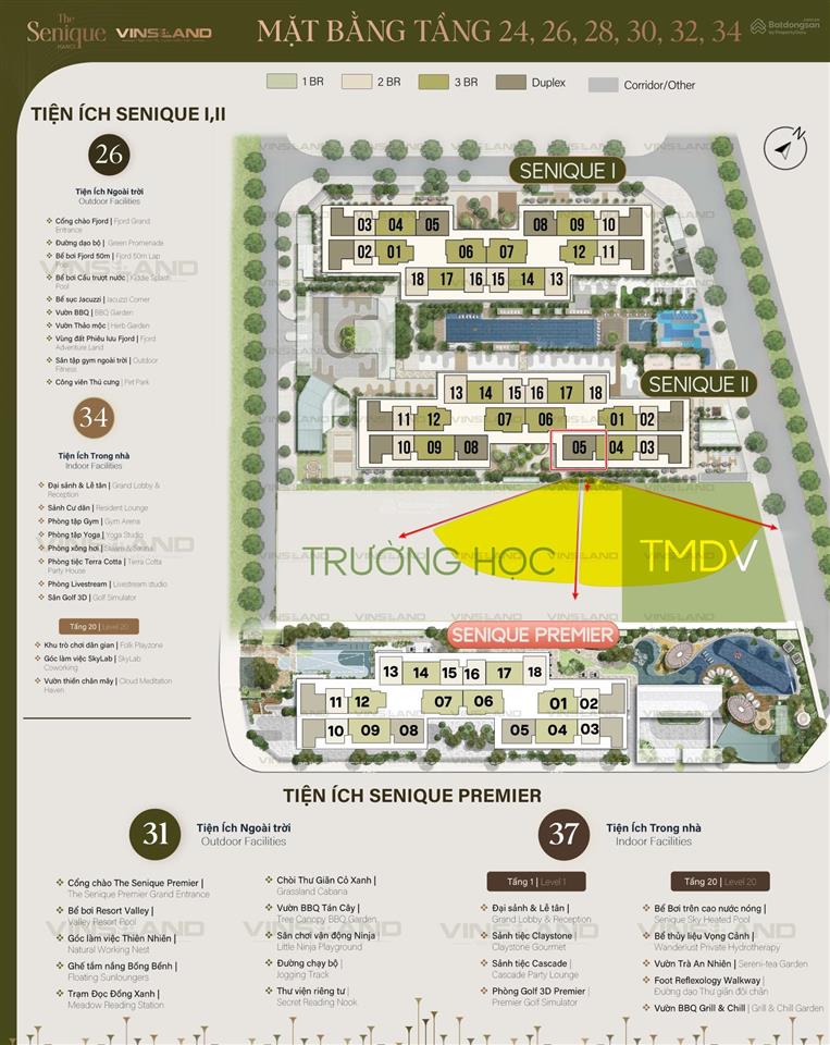 Duy nhất căn góc hoa hậu 2pn+ 81,3m² hướng đông nam 2 mặt thoáng tầm view panorama đắc địa tại ocp