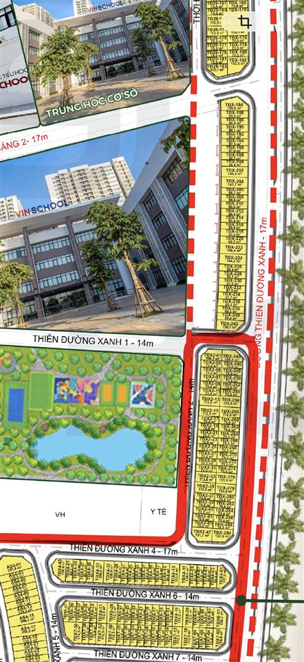 Bán shophouse vinhomes green paradise, giá cực chất 13,65 tỷ, 75m2, 6pn, 4wc
