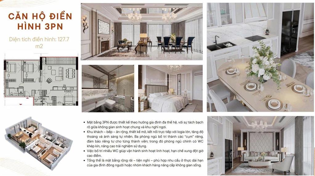 Bán căn 3n hoa hậu siêu hot của dự án alumialuvia xuân cầu, dt 121,5m2 giá chỉ từ 65tr/m2