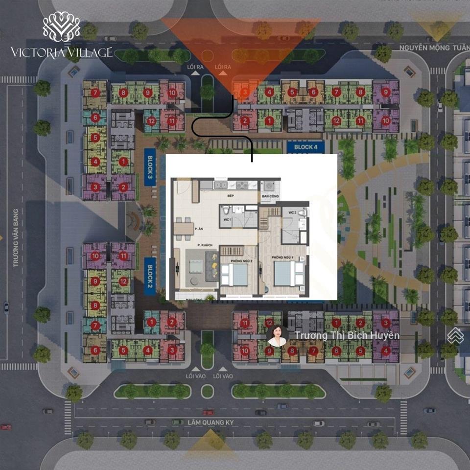 Căn góc 2pn giá tốt nhất victoria village