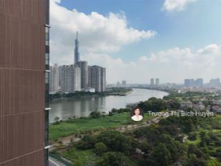 [cho thuê] 3pn nội thất cơ bản  view sông tại the river thủ thiêm giá chỉ 50 triệu