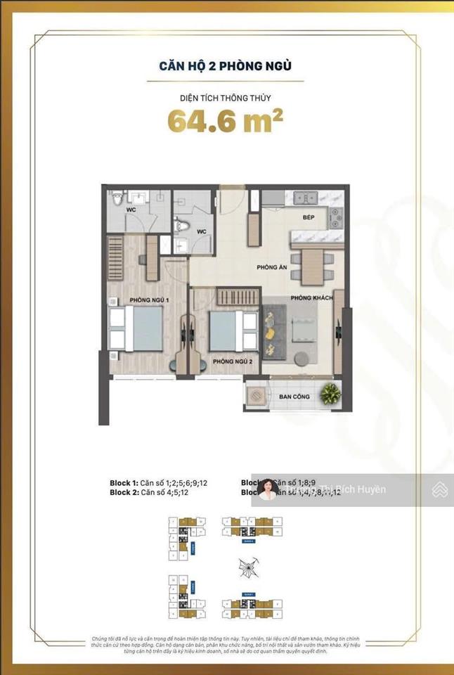 2pn 69m2 view nội khu giá tốt tại victoria village  chỉ 6.2 tỷ
