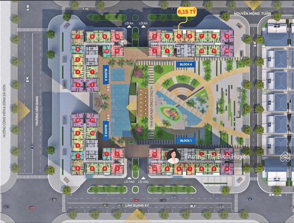Chuyển nhượng victoria village tháng 7/2026 2pn 69m² view sông giá 6.1 tỷ