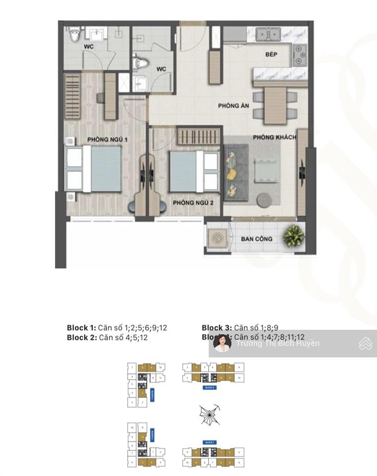 Cần cho thuê 2pn giá tốt dự án victoria village giá 12 triệu/ tháng