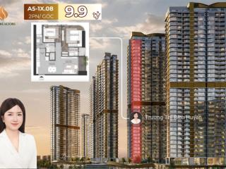Chính chủ gửi bán nhanh căn góc 2 view cực đẹp tháp a5xx.08 giá chỉ 9.9 tỷ all in