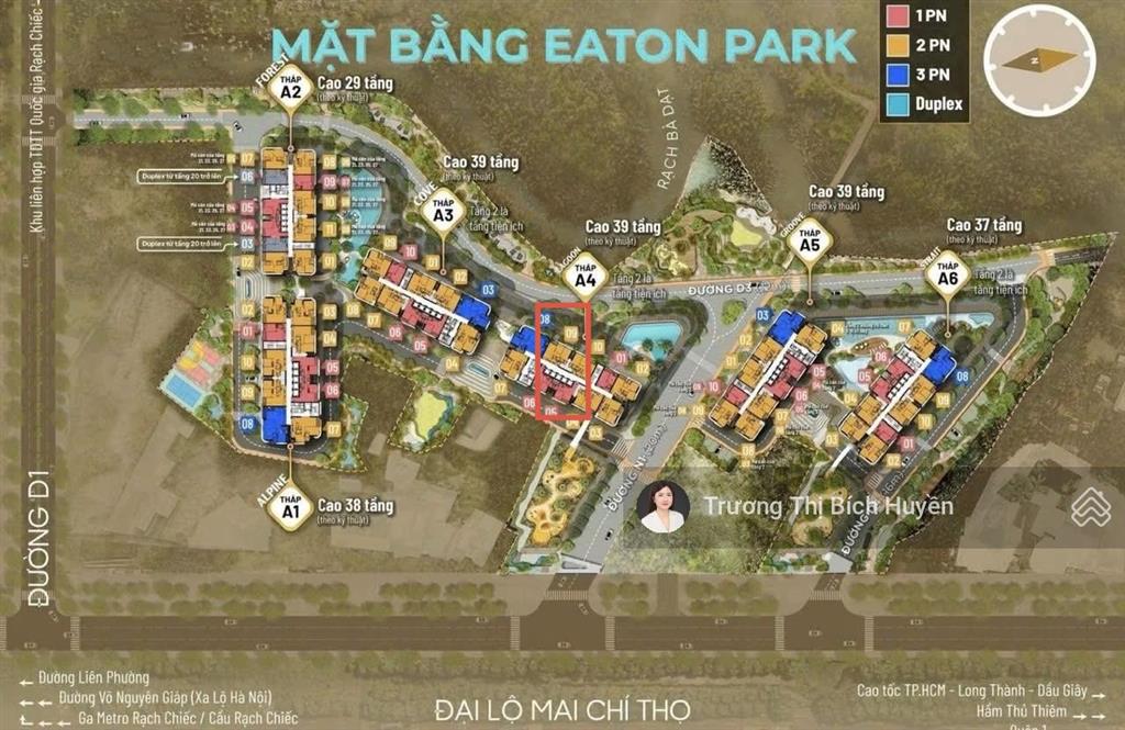 Cắt lỗ đến 1.1 tỷ cho căn 2pn view sông tầng cao cơ hội hiếm tại eaton park.  huyền 0908 027 ***