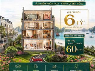 Nhận giữ chỗ liền kề vin hạ long xanh chỉ từ 6 tỷ, 60 m2, view vịnh di sản (mở bán đợt 1)