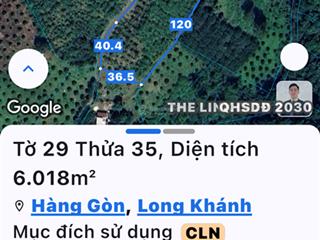 Bán đất 6018m2 tại xã hàng gòn, long khánh, đồng nai, giá thỏa thuận